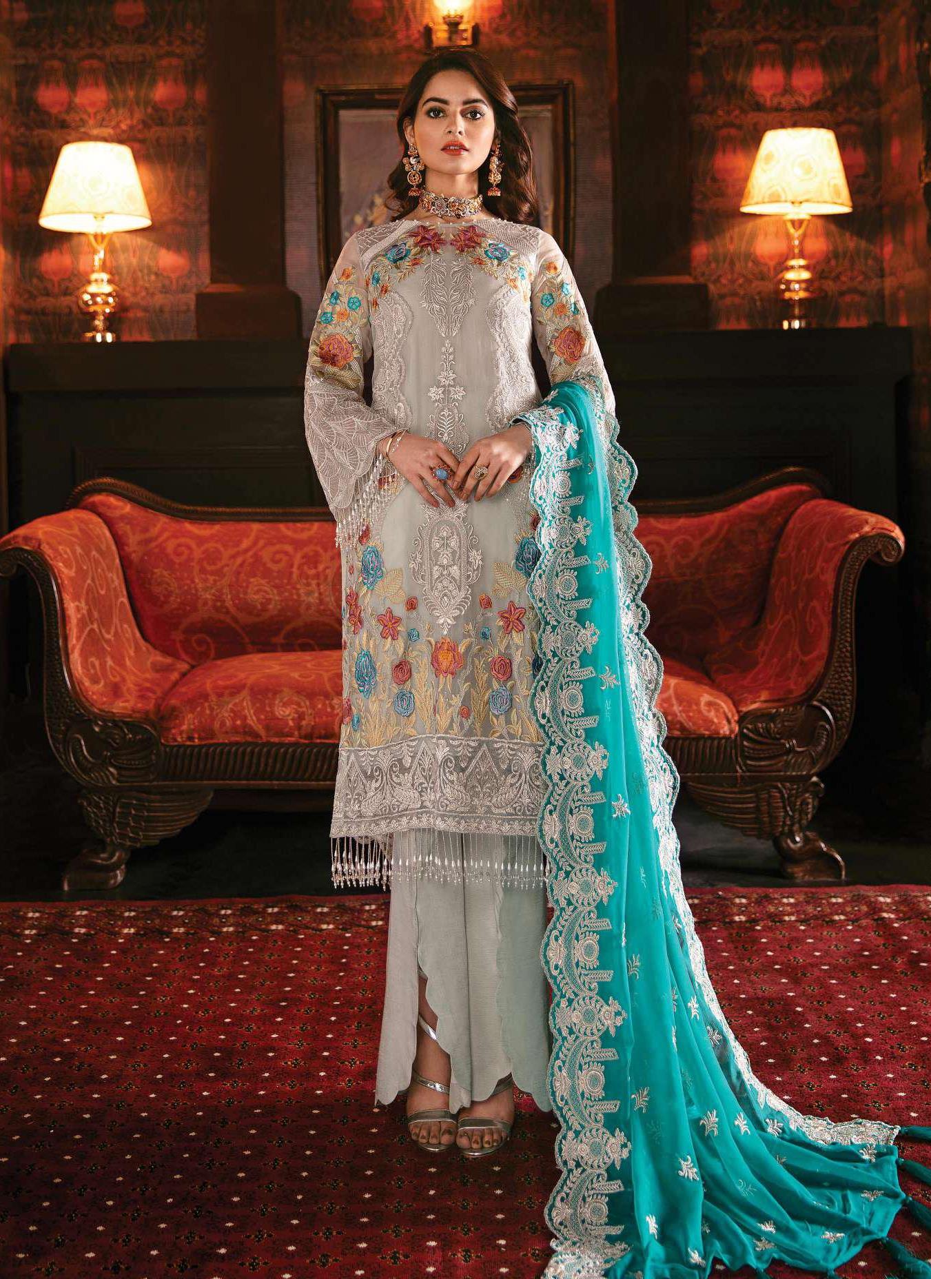 Imrozia Solas De Lune Pakistani Salwar Suit - 108 - Glimmering Maya