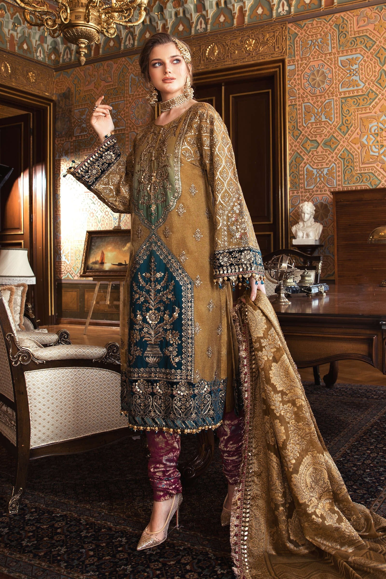 Maria. B – Embroidered– Wedding Edition 2001