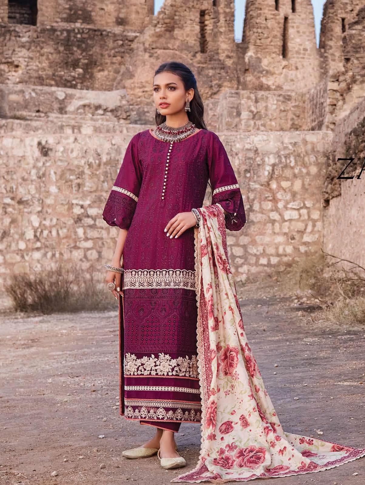 Zainab Chottani Luxury Chikankari Lawn - 2022 | 6A