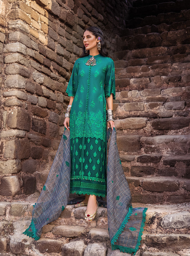 Zainab Chottani Luxury Chikankari Lawn - 2022 | 9A