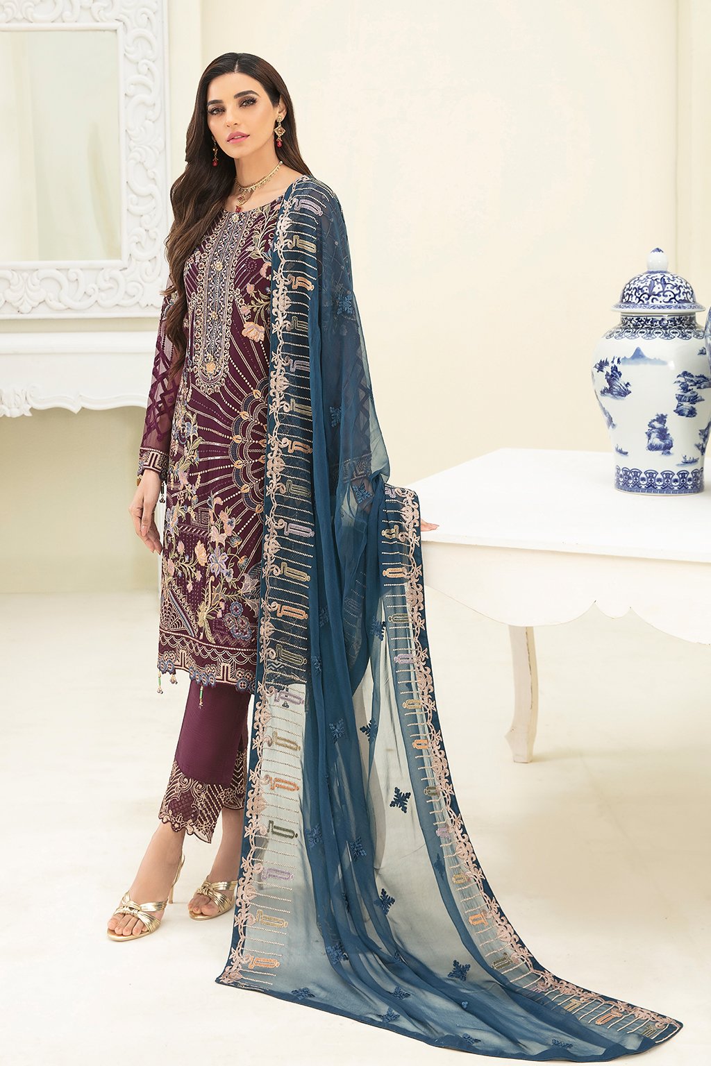 Ramsha Chevron Vol - 3 Chiffon Collection - A-303