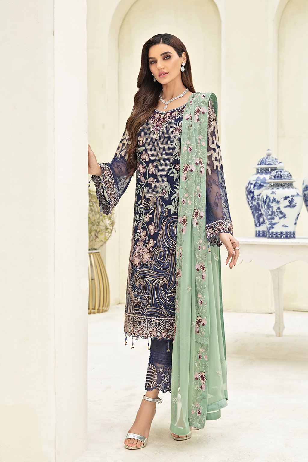 Ramsha Chevron Vol - 3 Chiffon Collection - A-306