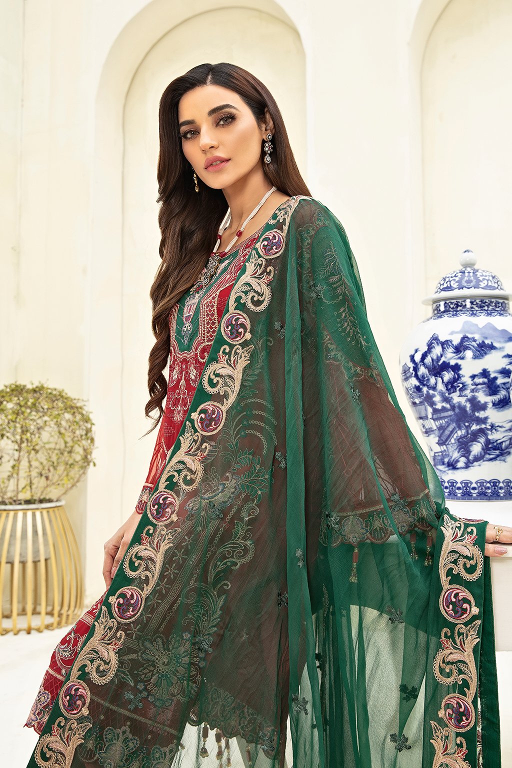 Ramsha Chevron Vol - 3 Chiffon Collection - A-308