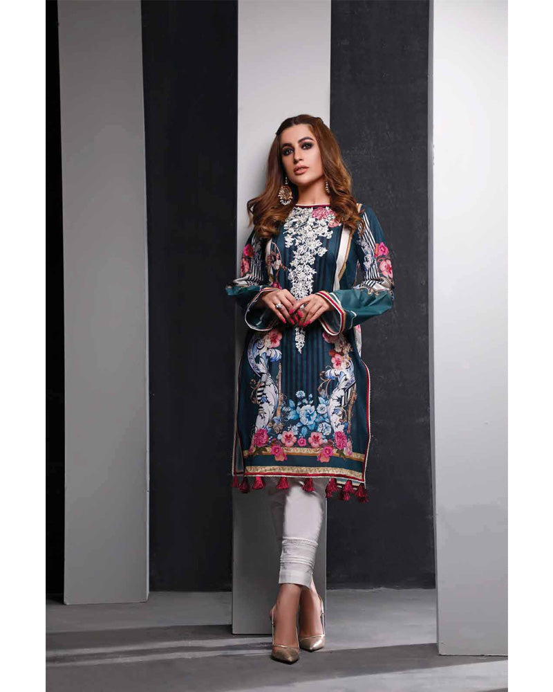 Firdous Solitaire Lawn Kurti K-19434 A