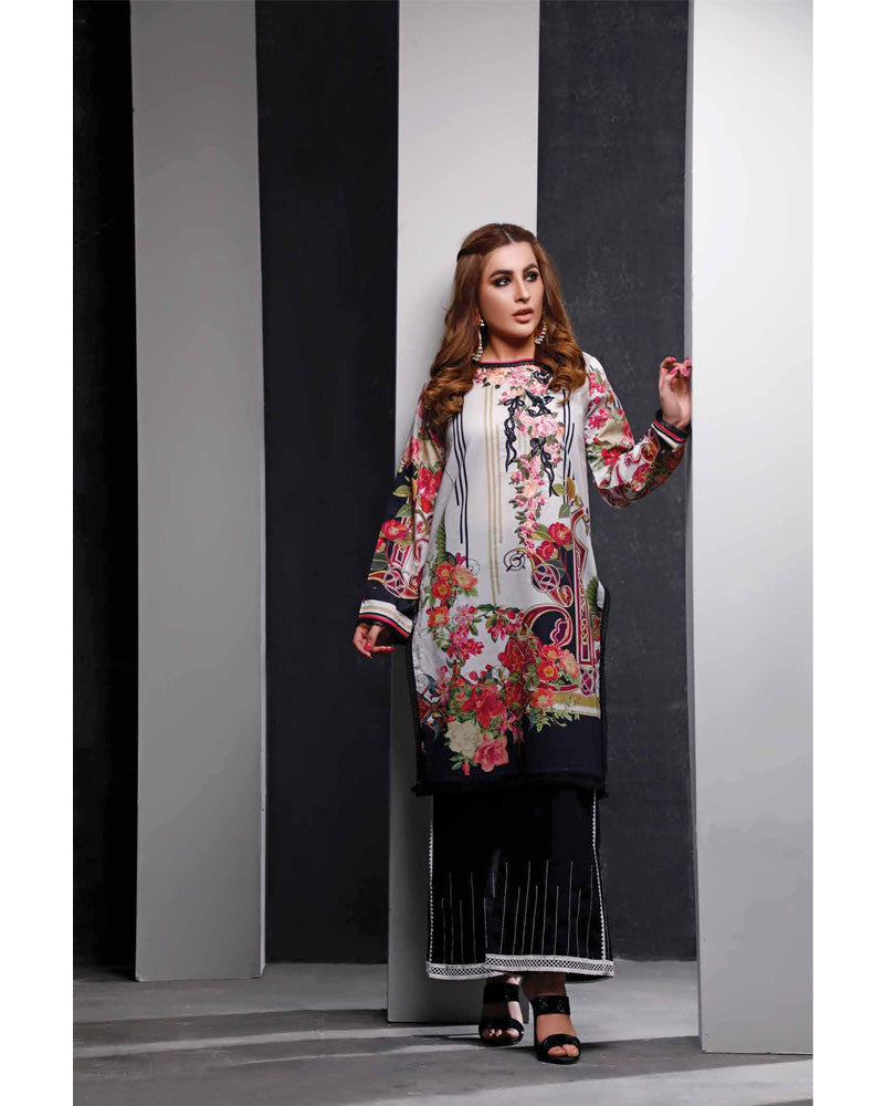 Firdous Solitaire Lawn Kurti K-19437 A