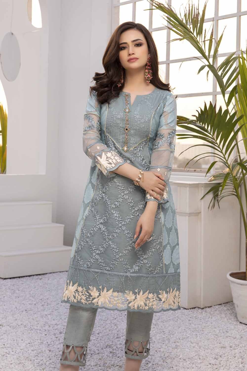 Azure luxury kurti - Secret Garden