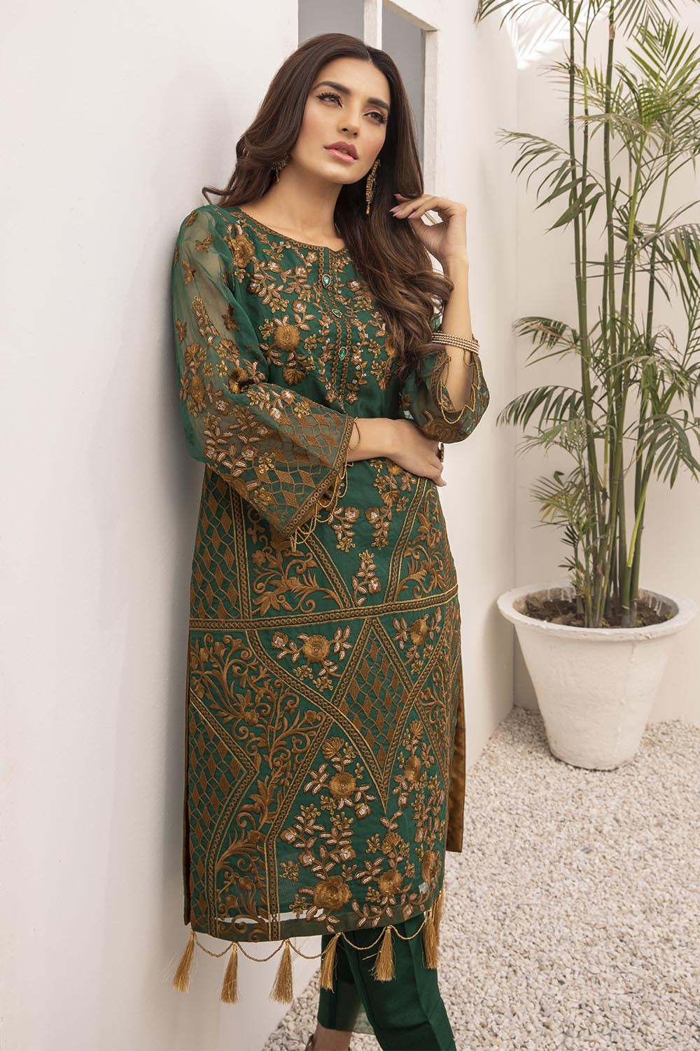 Azure luxury kurti - Daffodil