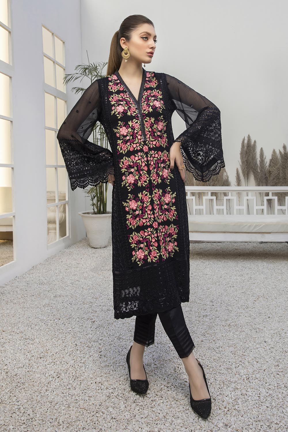 Azure luxury kurti - Noir Beaute