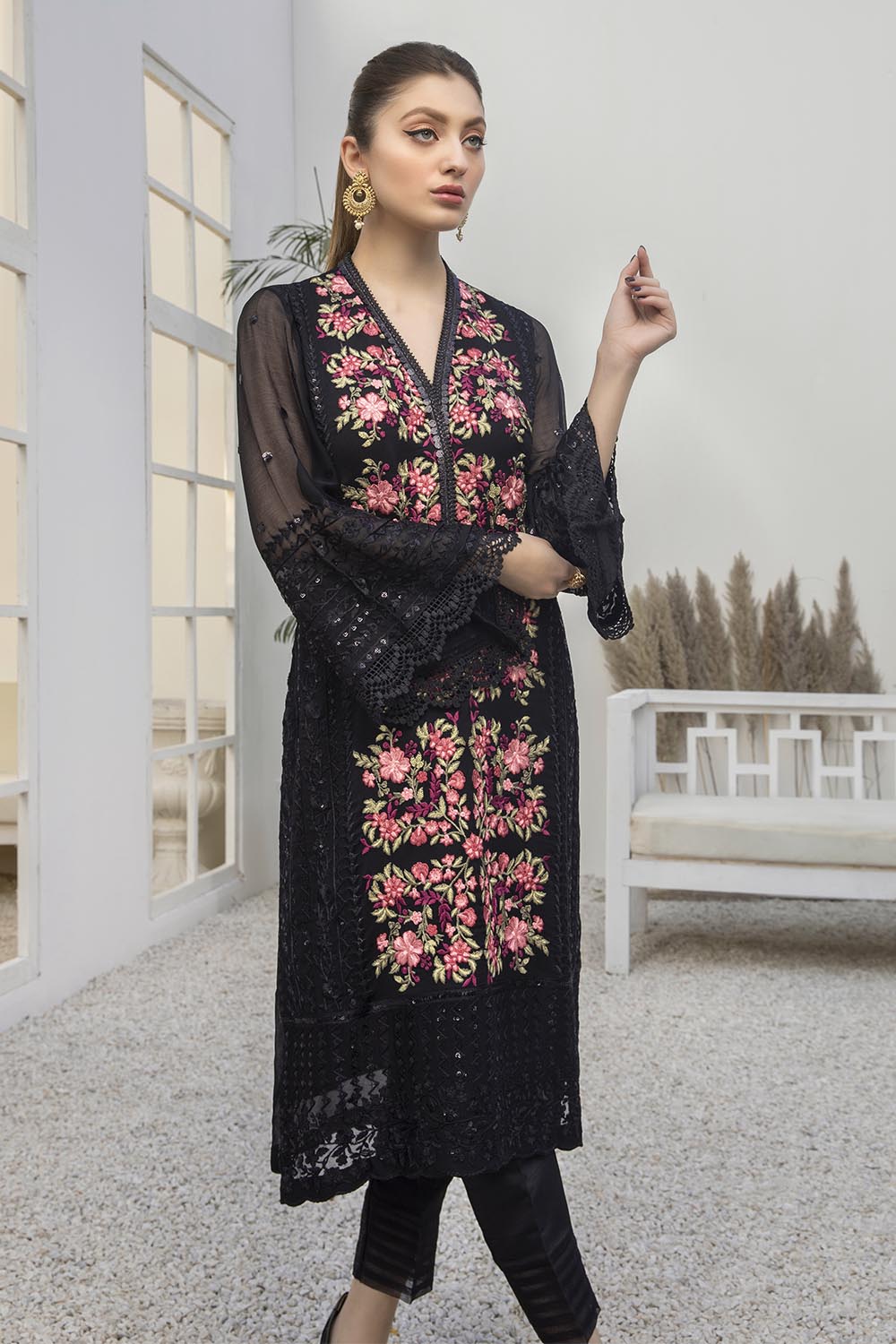 Azure luxury kurti - Noir Beaute