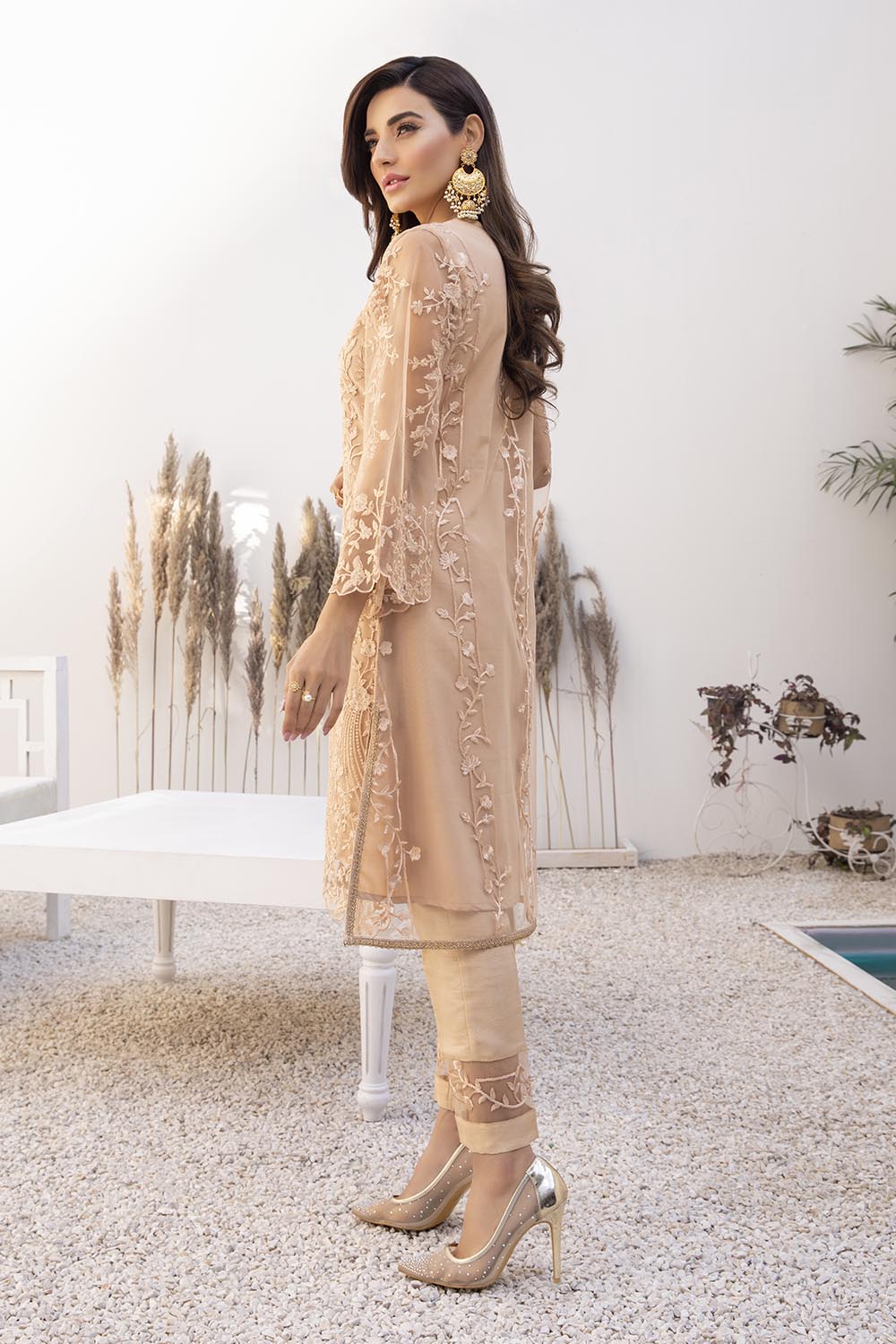 Azure luxury kurti - Regal Beige