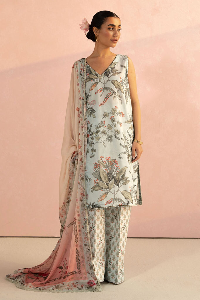 Coco prints unstitched lawn suits by Zara Shahjahan 2025| Zoe - 7A
