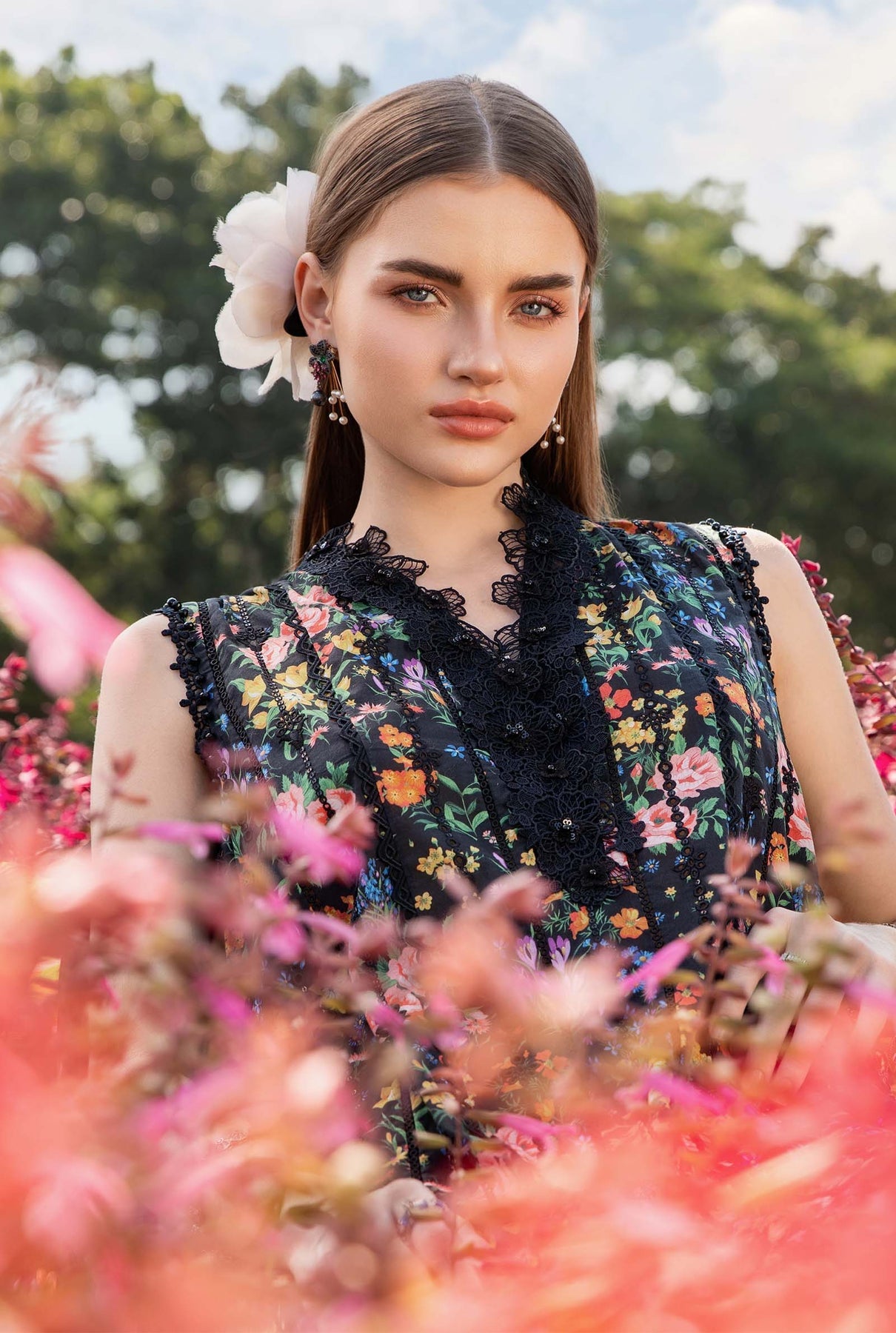 Maria B Mprints spring summer unstitched lawn suits 2025 | 7B