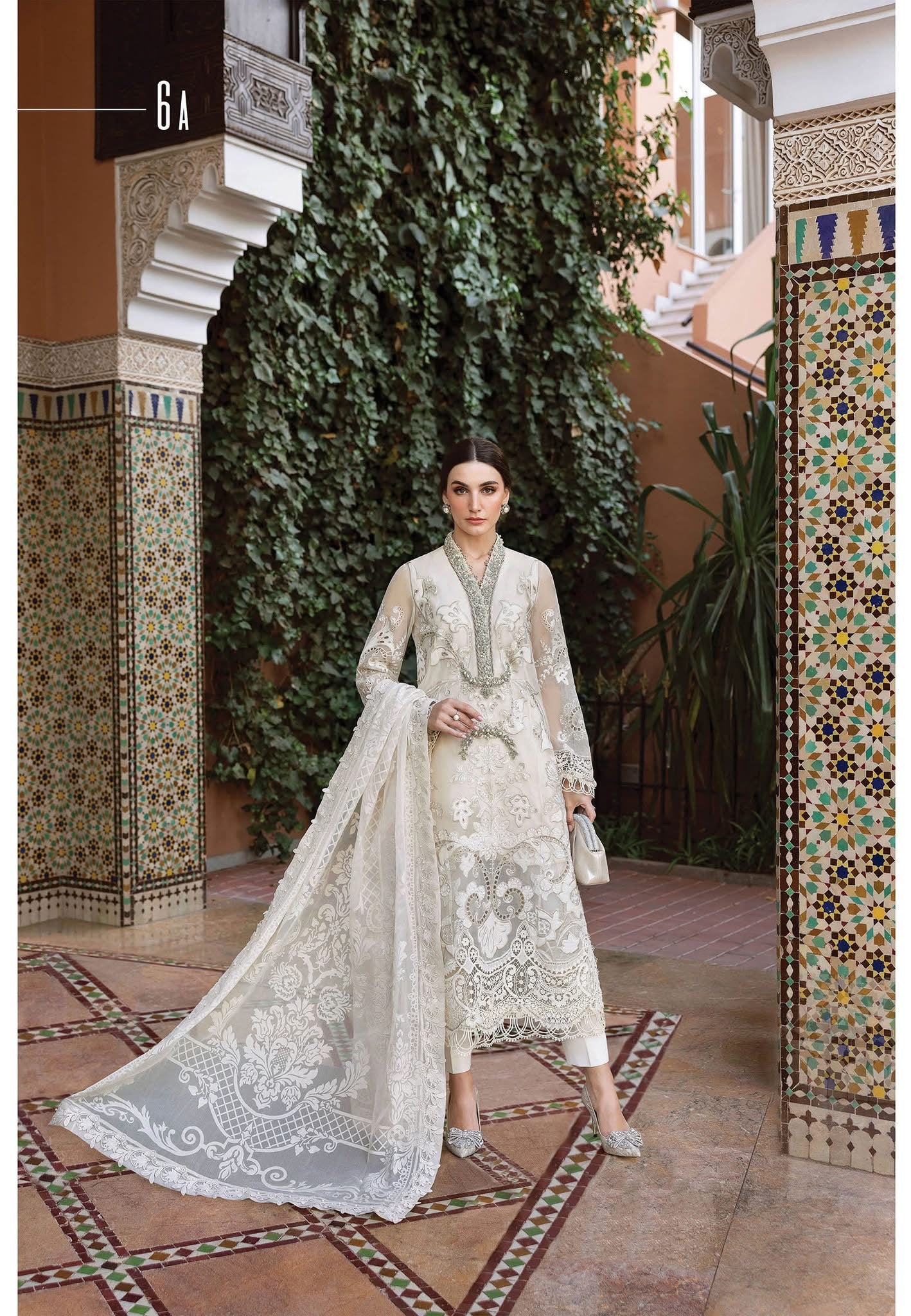 Maria B luxury lawn suits 2025 - 6A