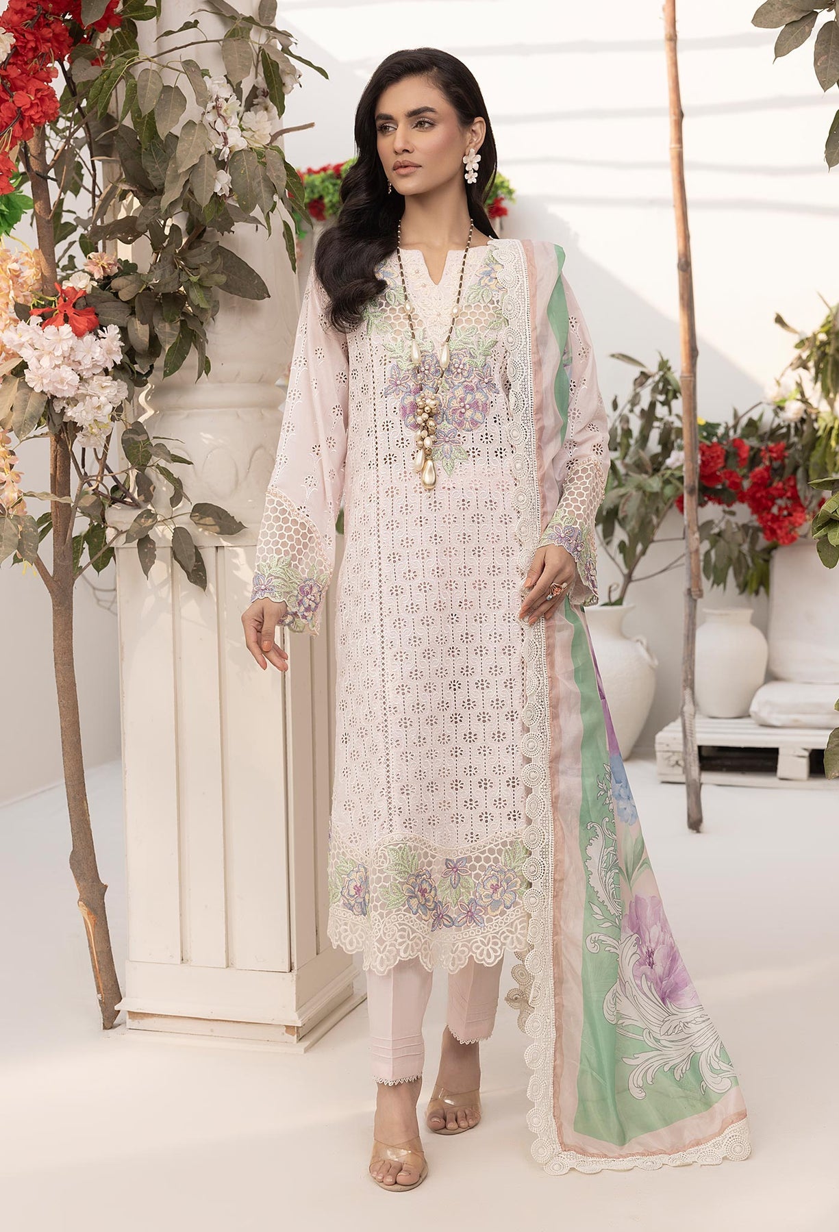 Adan’s libas Ezlyn unstitched lawn collection 2025 - Design 02