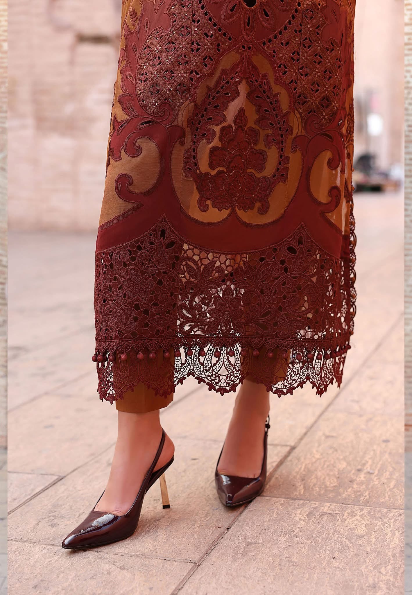 Maria B luxury lawn suits 2025 - 1B