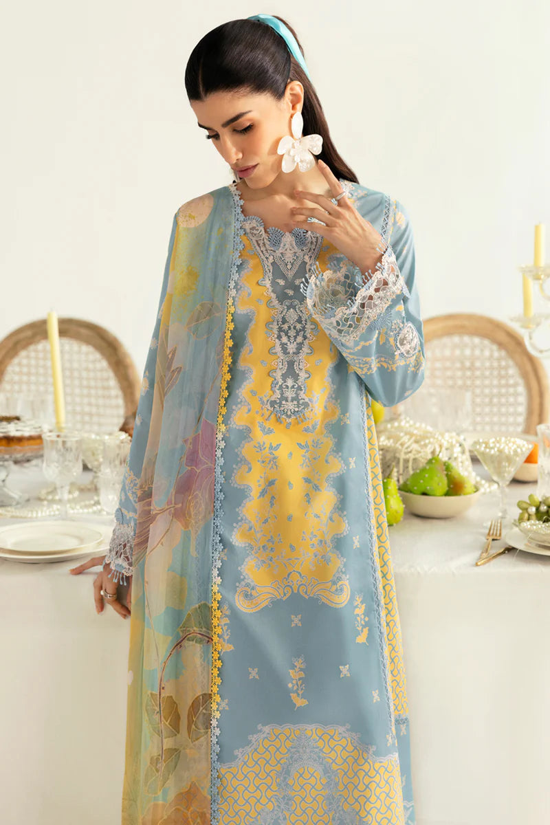 Qalamkar Qprints unstitched lawn suits - 2025 - Elva