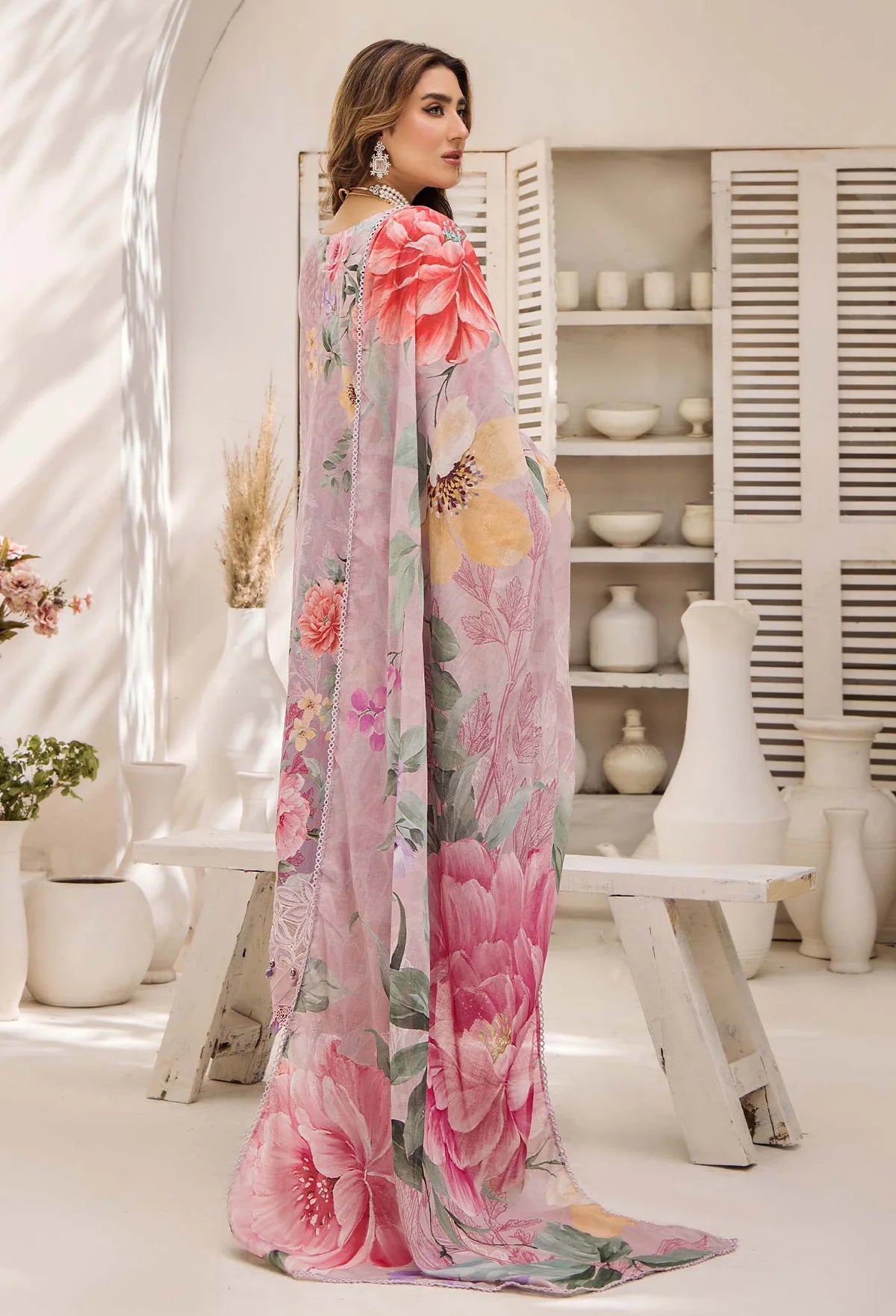 Adan libas prints unstitched lawn suits 2025 - 1108