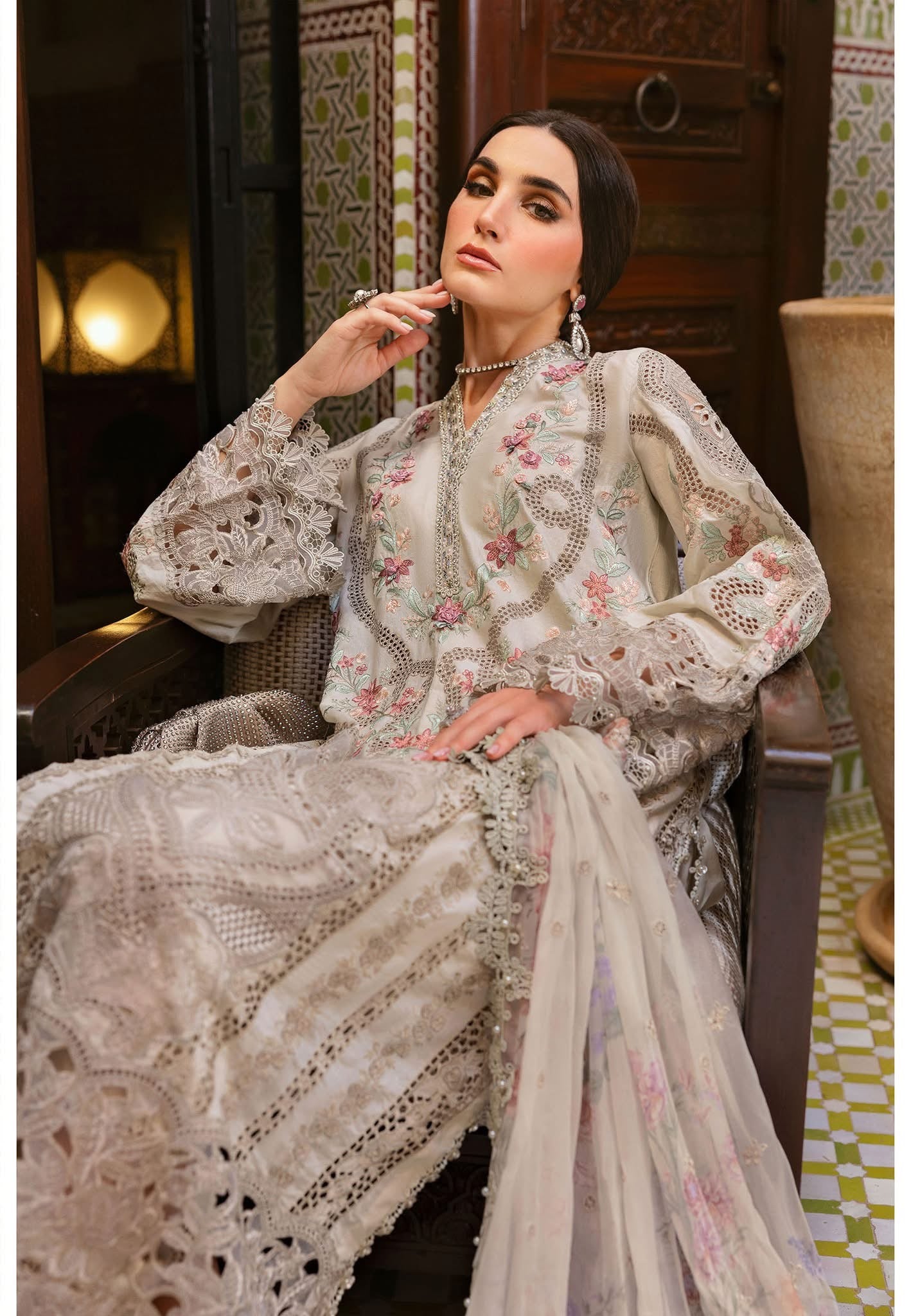 Maria B luxury lawn suits 2025 - 14B
