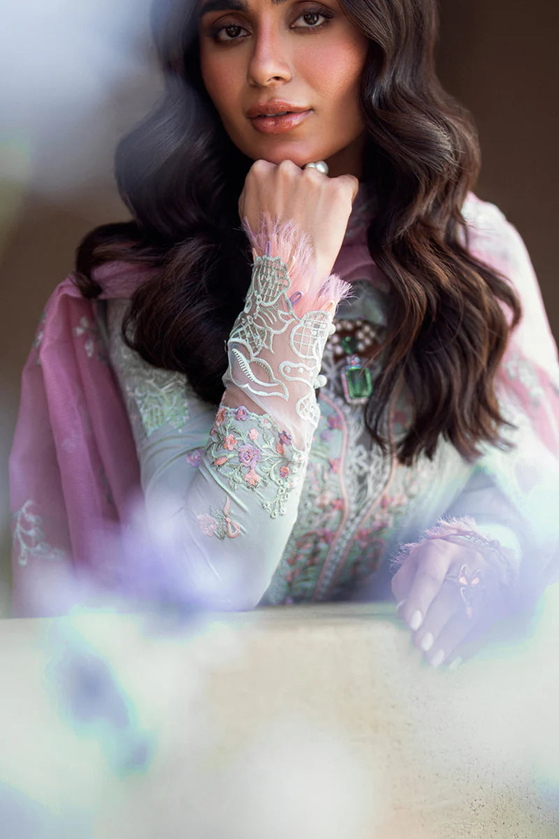 Qalamkar Sahil luxury unstitched lawn suits 2025 - FK-04