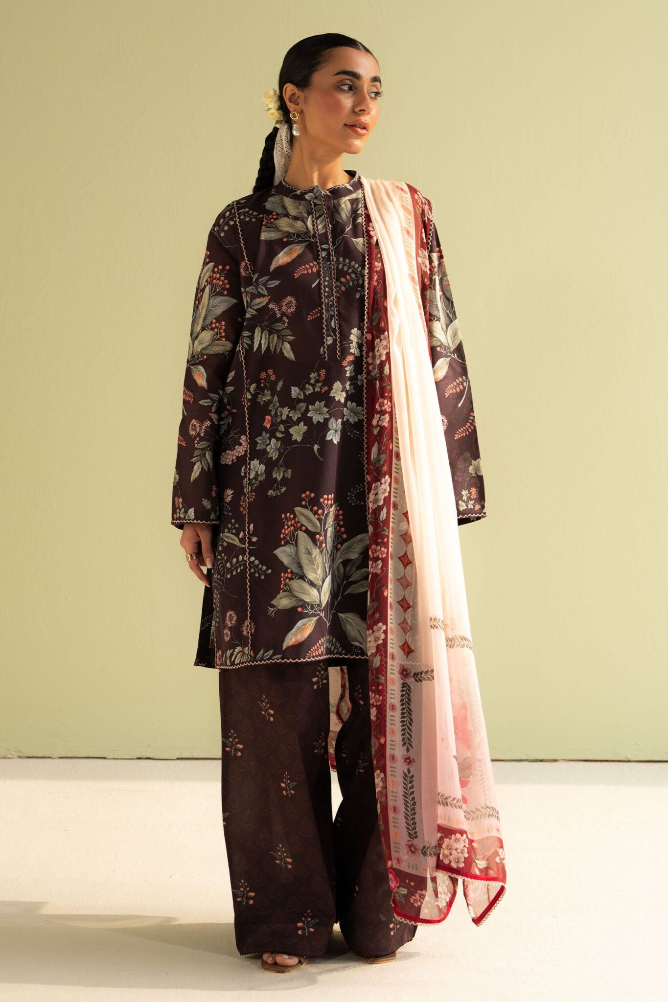 Coco prints unstitched lawn suits by Zara Shahjahan 2025| Zoe - 7B