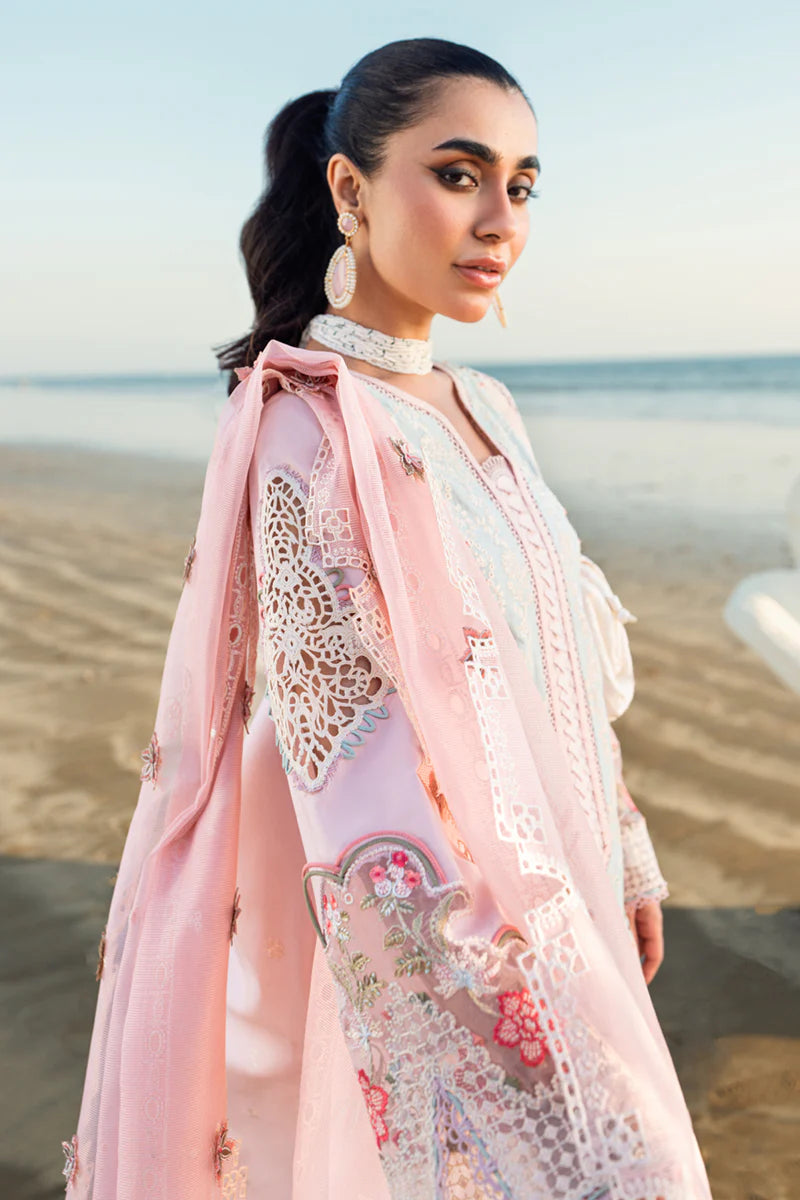 Qalamkar Sahil luxury unstitched lawn suits 2025 - FK-08
