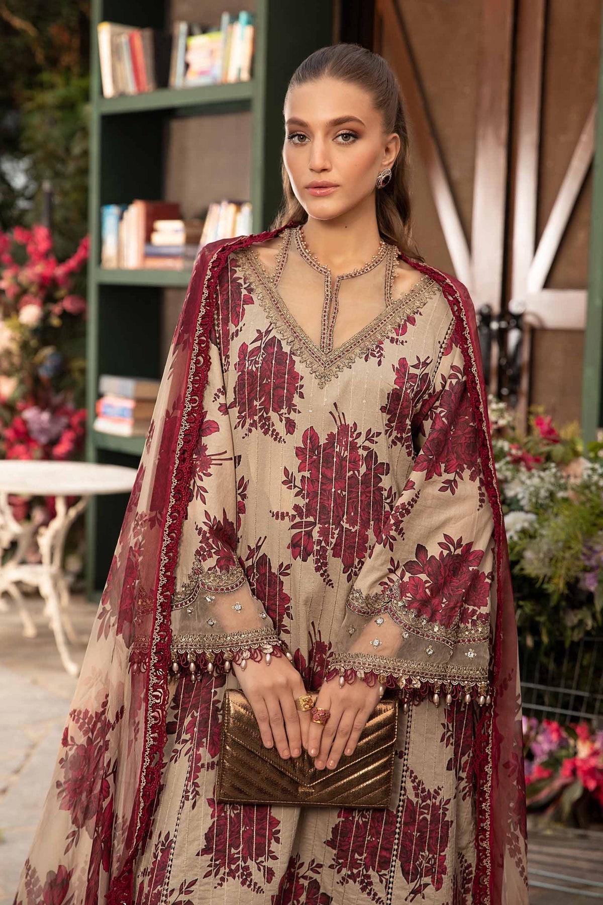 MARIA B M.Prints | Spring Summer Lawn Suits : 2024 | 10A