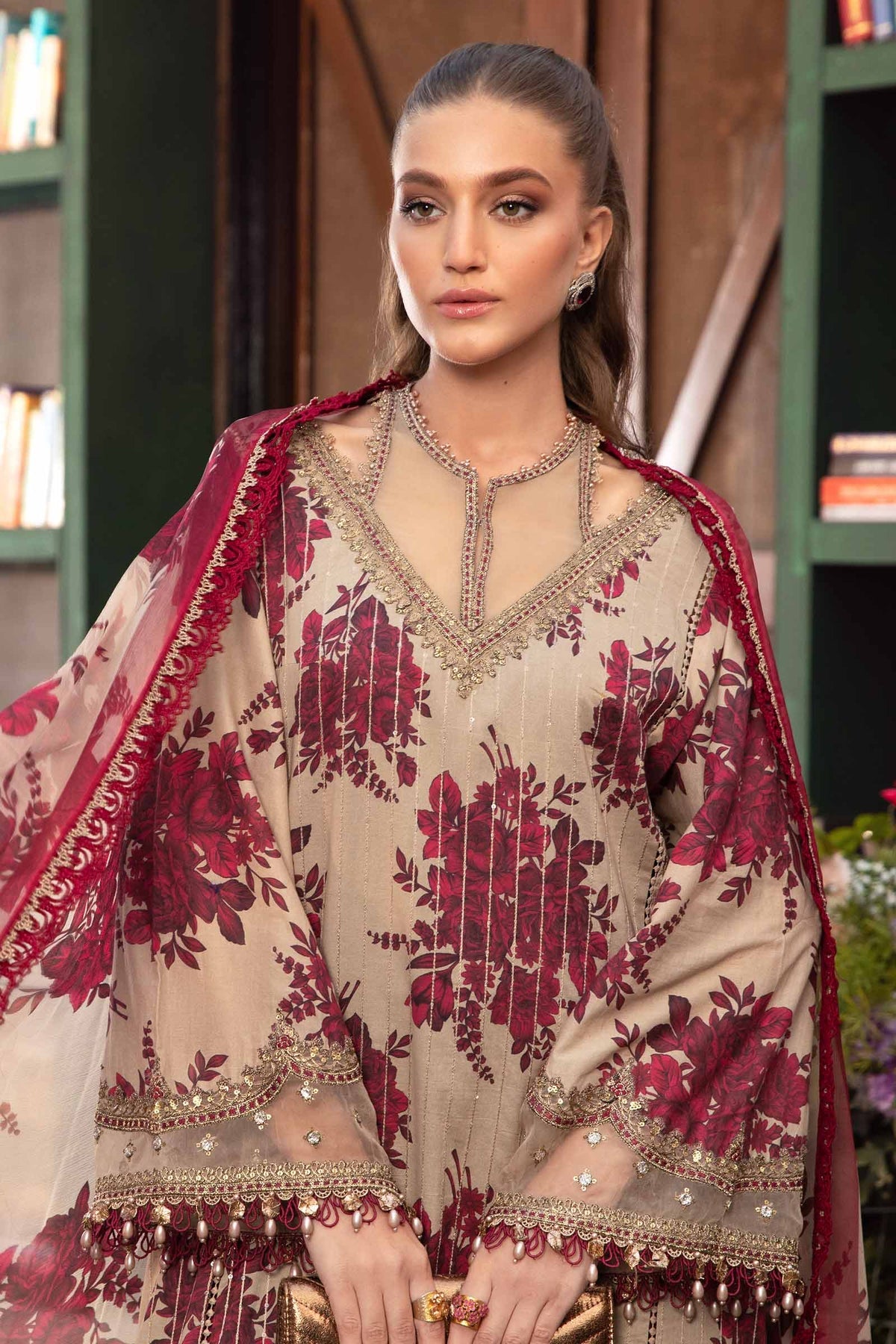 MARIA B M.Prints | Spring Summer Lawn Suits : 2024 | 10A
