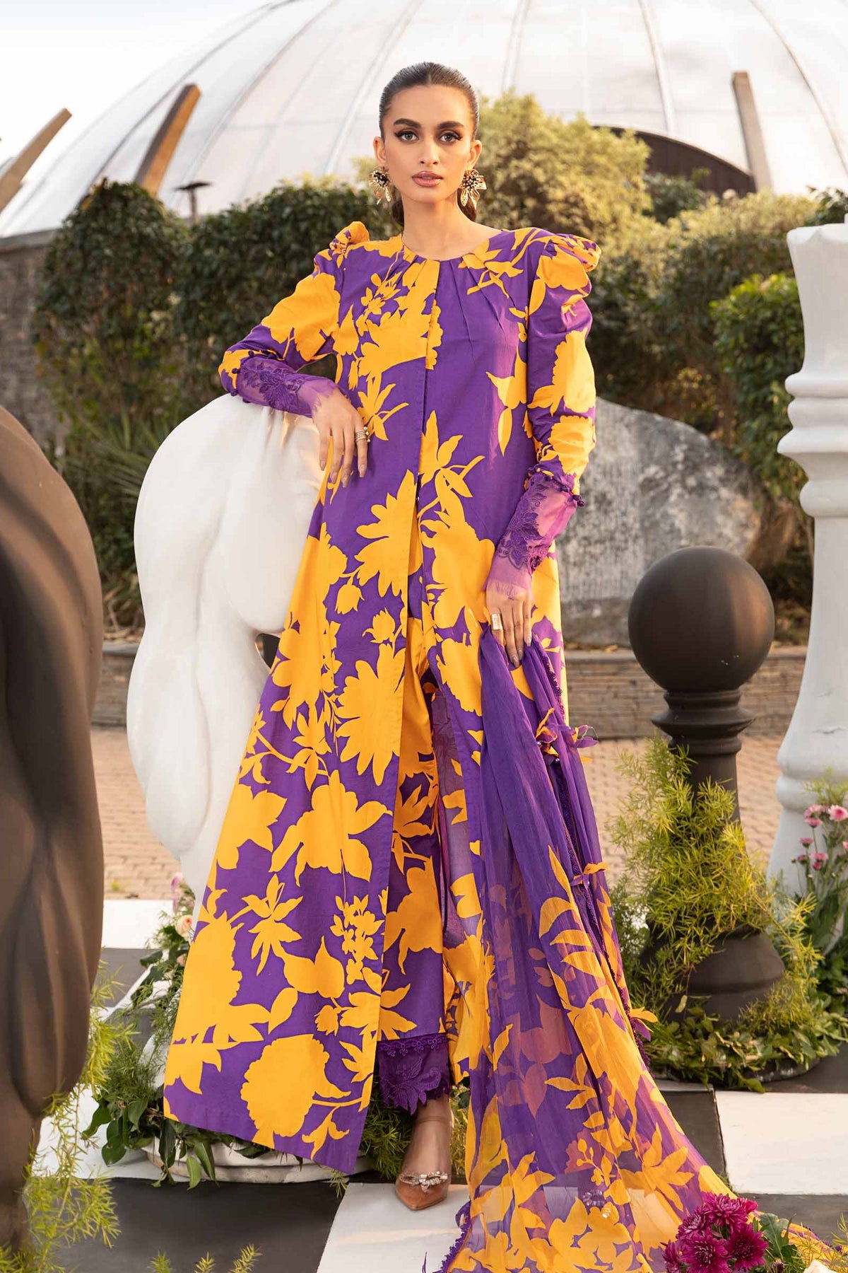 MARIA B M.Prints | Spring Summer Lawn Suits : 2024 | 11A