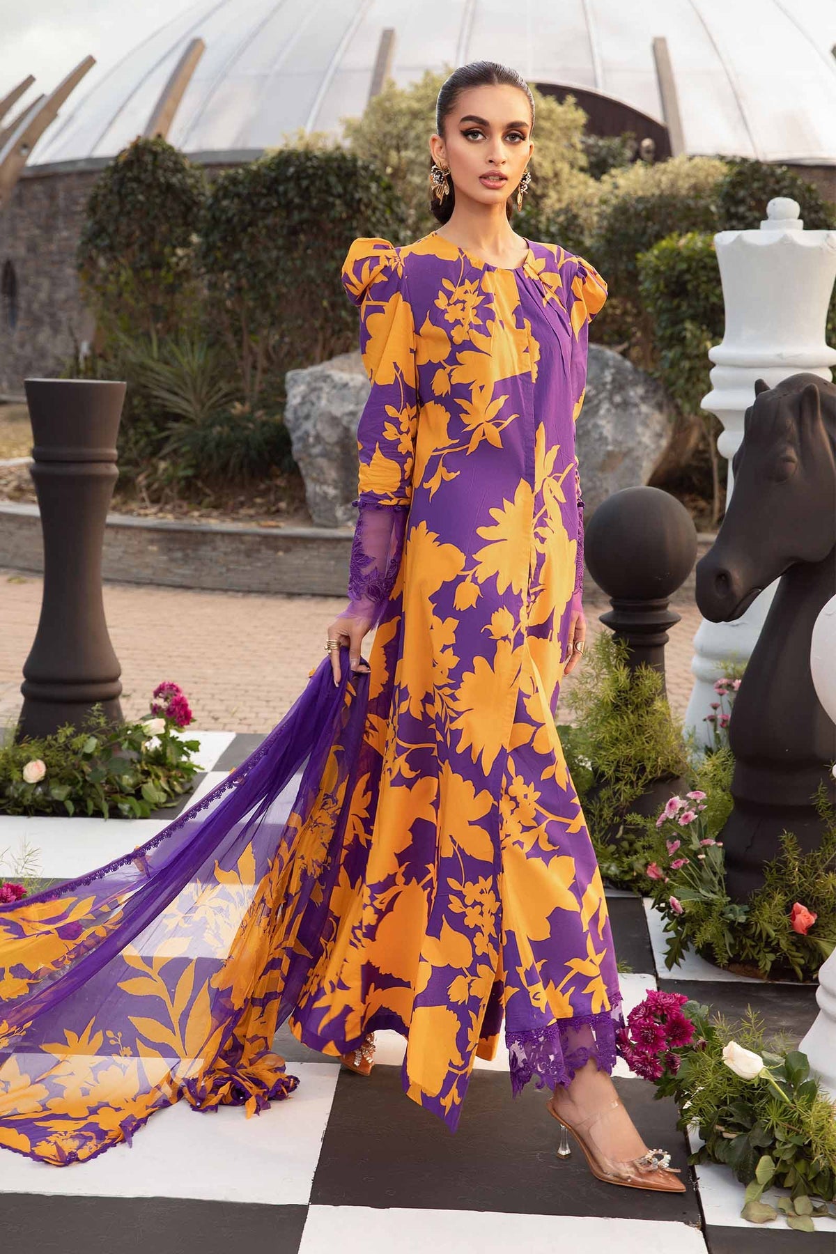 MARIA B M.Prints | Spring Summer Lawn Suits : 2024 | 11A