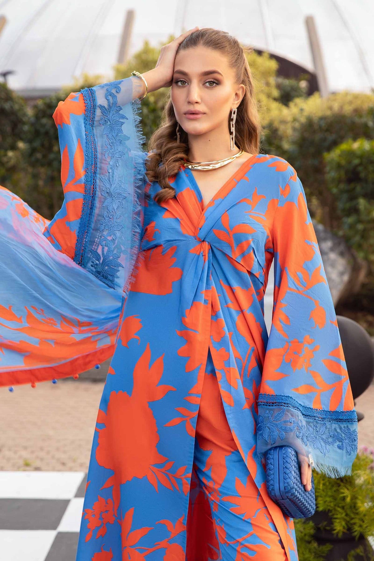MARIA B M.Prints | Spring Summer Lawn Suits : 2024 | 11B