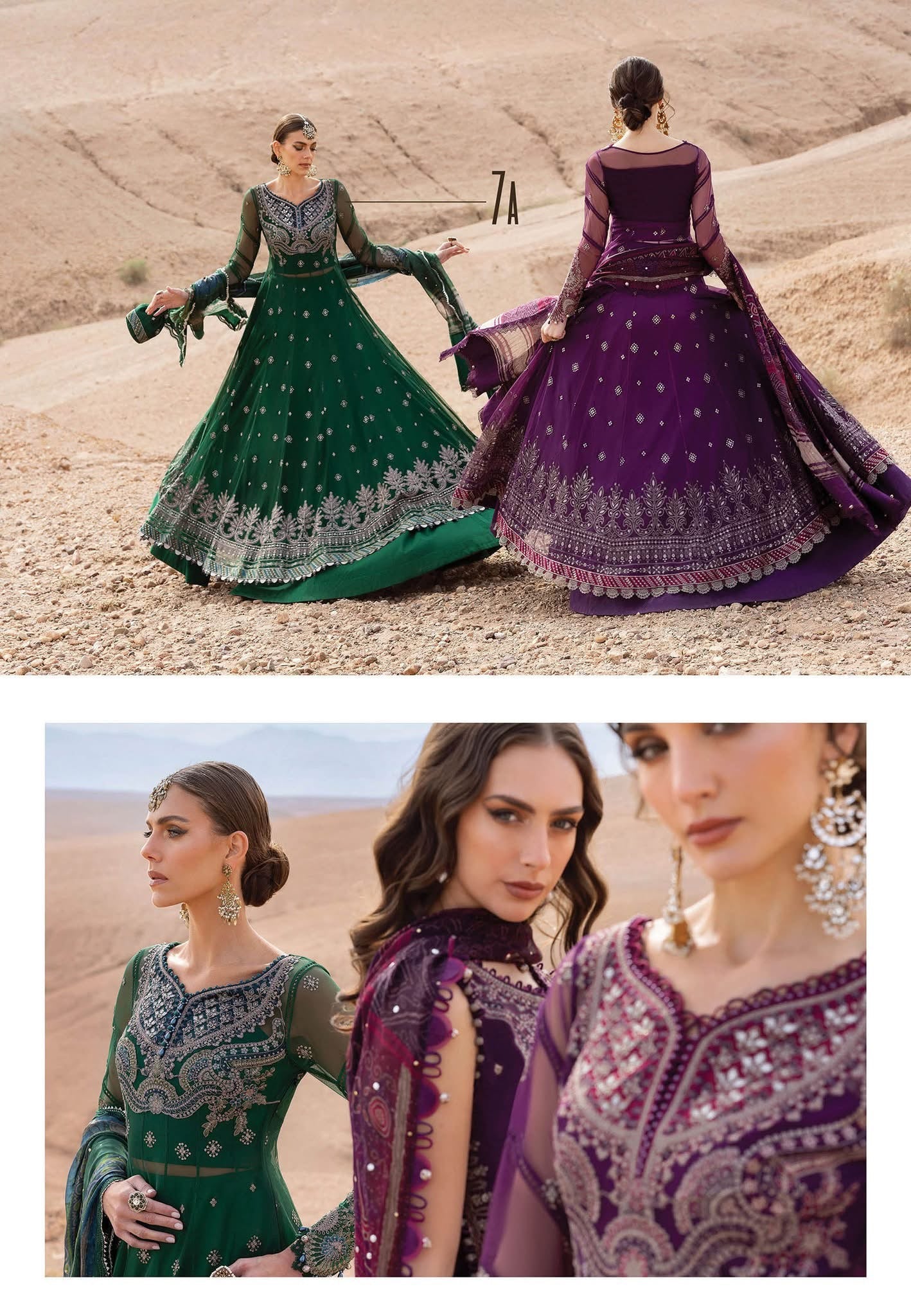 Maria B luxury lawn suits 2025 - 7A