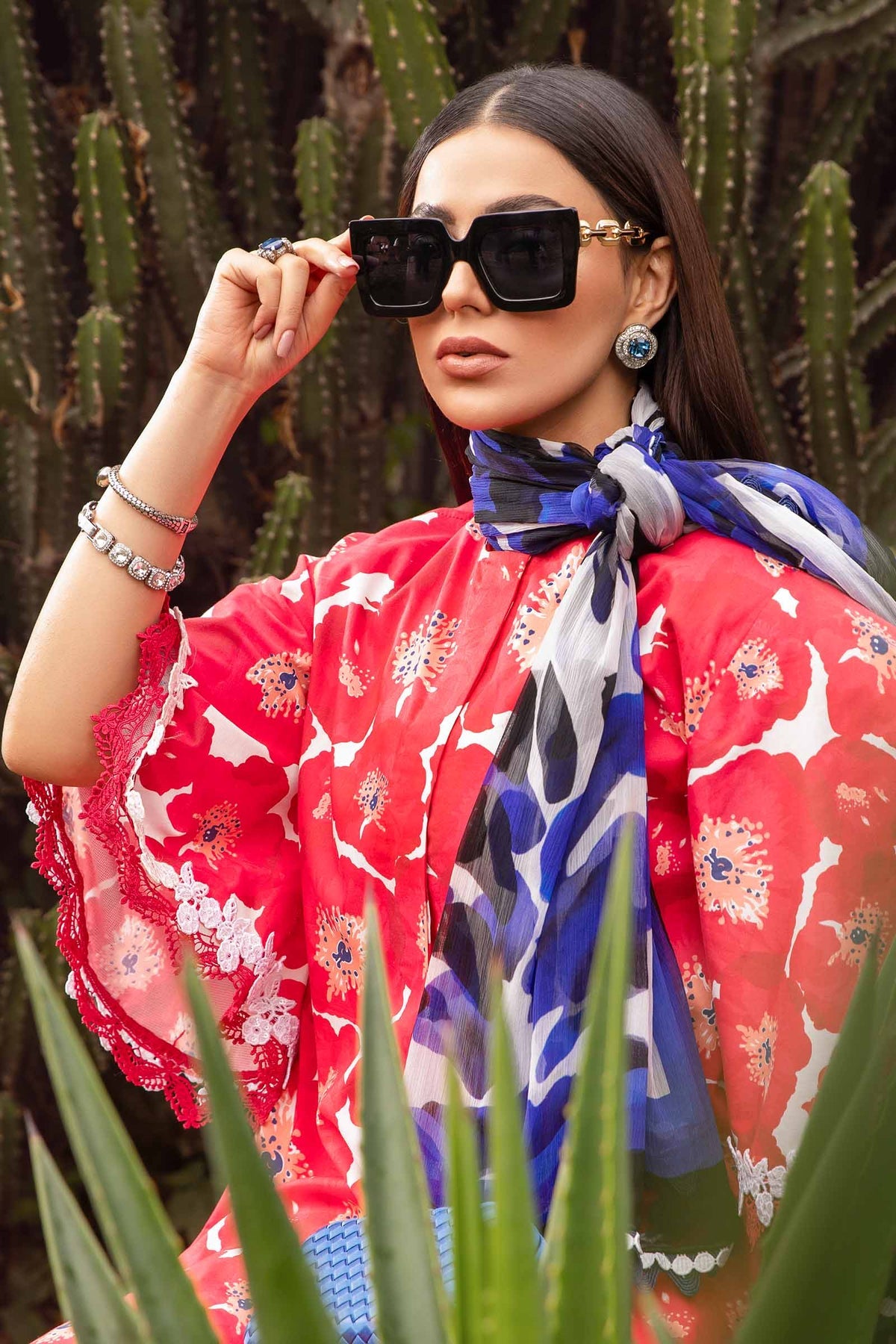 MARIA B M.Prints | Spring Summer Lawn Suits : 2024 | 12A