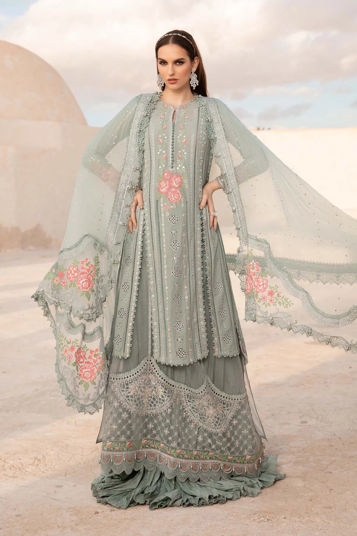 MARIA B Luxury Lawn Suits | 2024 | 12B