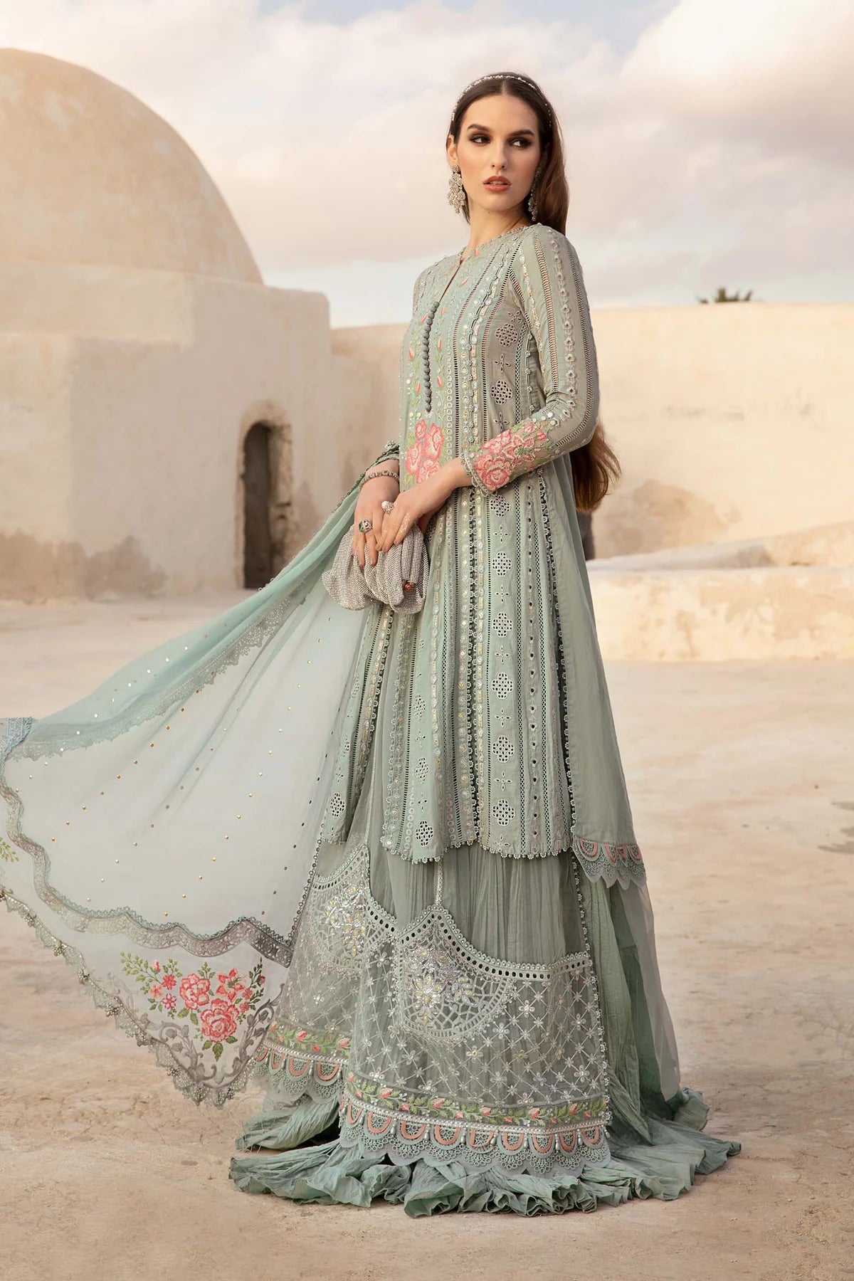 MARIA B Luxury Lawn Suits | 2024 | 12B