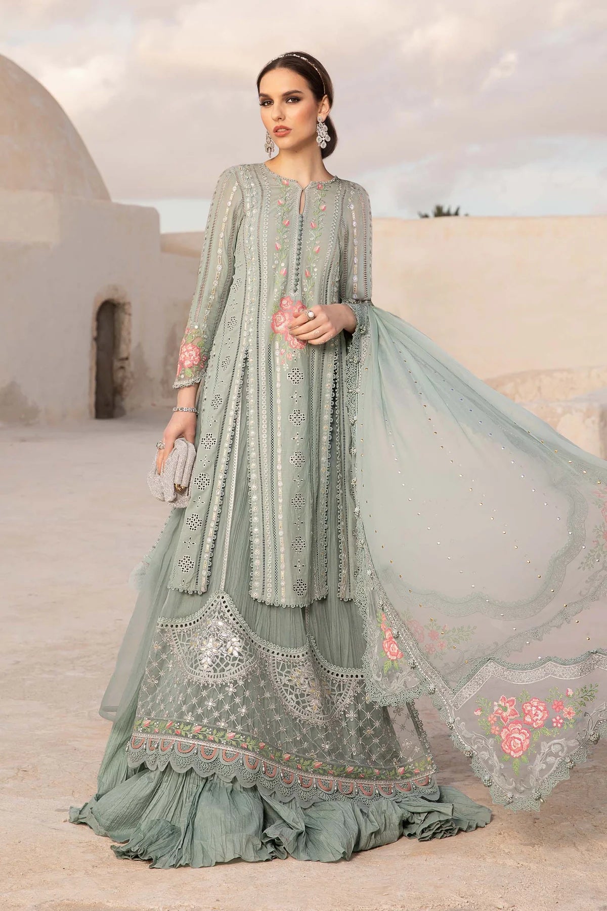 MARIA B Luxury Lawn Suits | 2024 | 12B