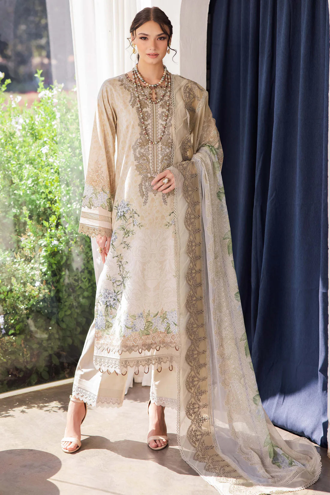 Jade Needle Wonder unstitched lawn collection 2025 - 20744