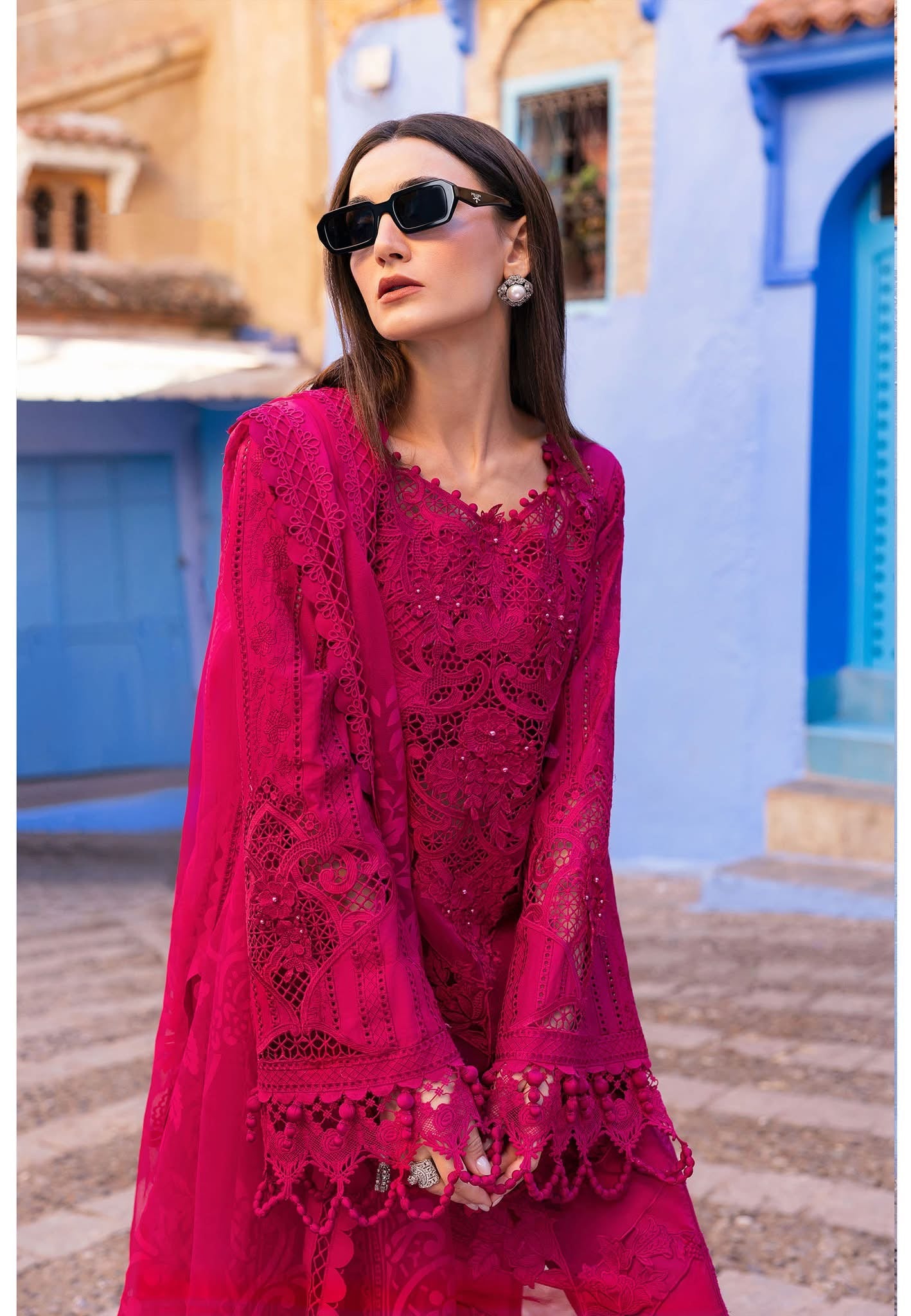 Maria B luxury lawn suits 2025 - 8A