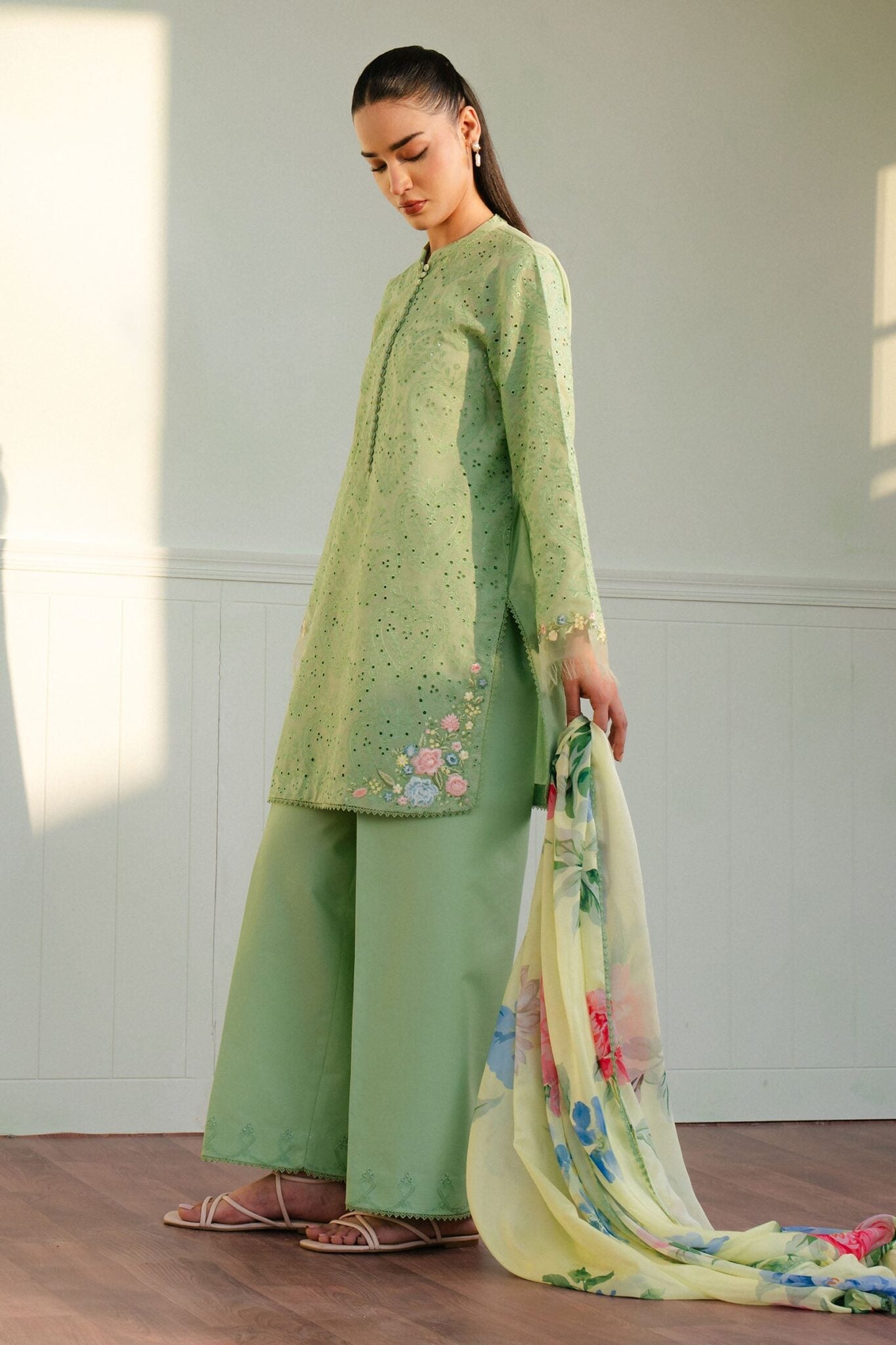 Coco by Zara Shahjahan Embroidered lawn suits 2025 - 3B