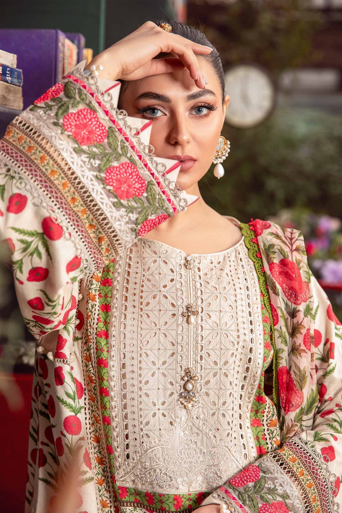 MARIA B M.Prints | Spring Summer Lawn Suits : 2024 | 14A