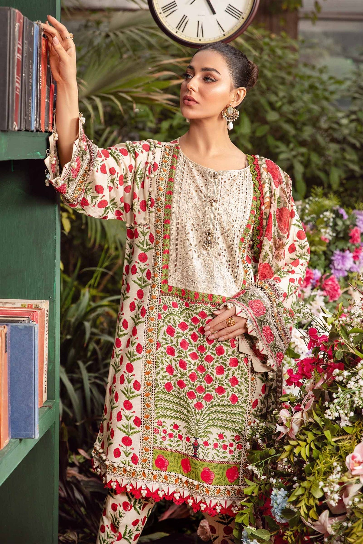 MARIA B M.Prints | Spring Summer Lawn Suits : 2024 | 14A