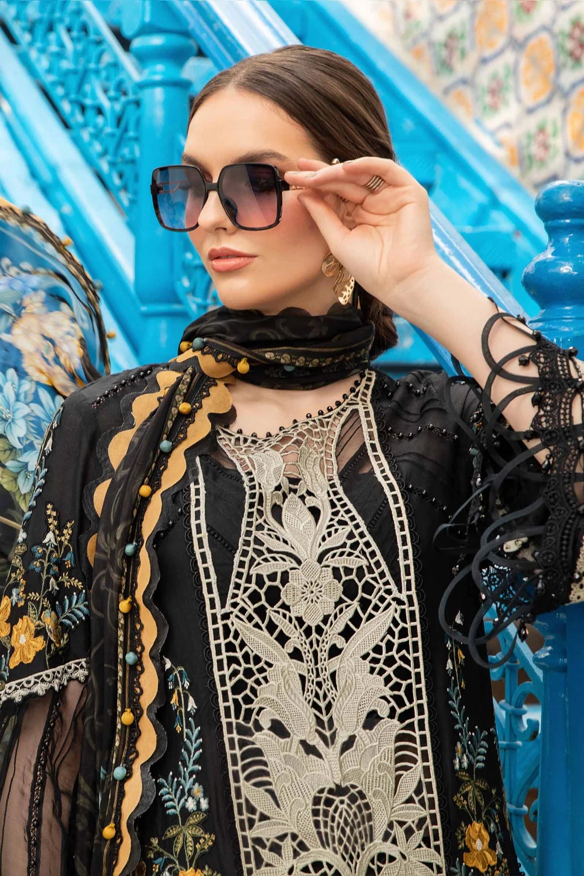 MARIA B Luxury Lawn Suits | 2024 | 15B
