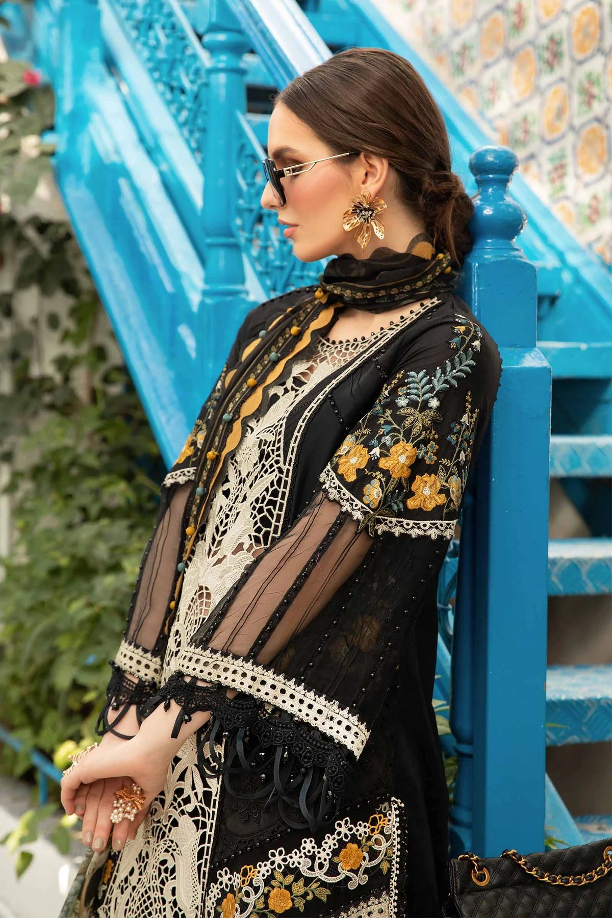MARIA B Luxury Lawn Suits | 2024 | 15B