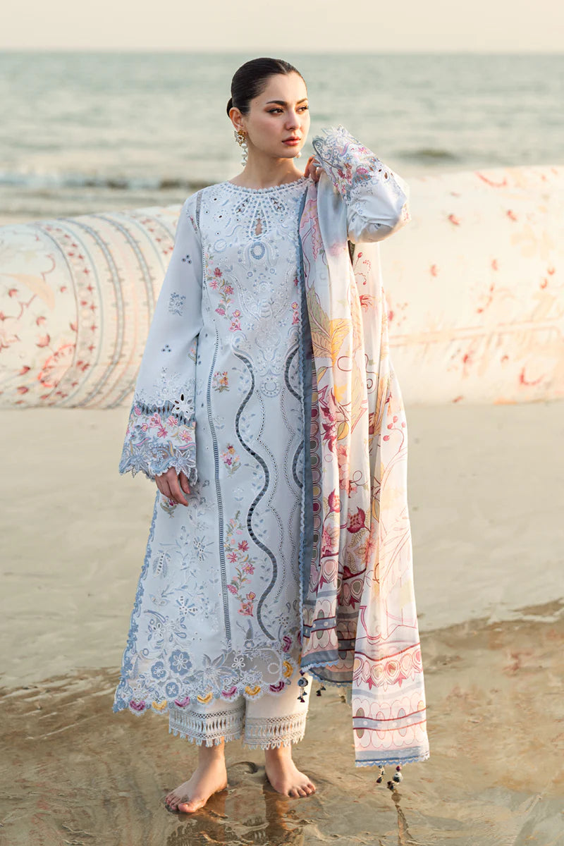 Qalamkar Sahil luxury unstitched lawn suits 2025 - FK-02