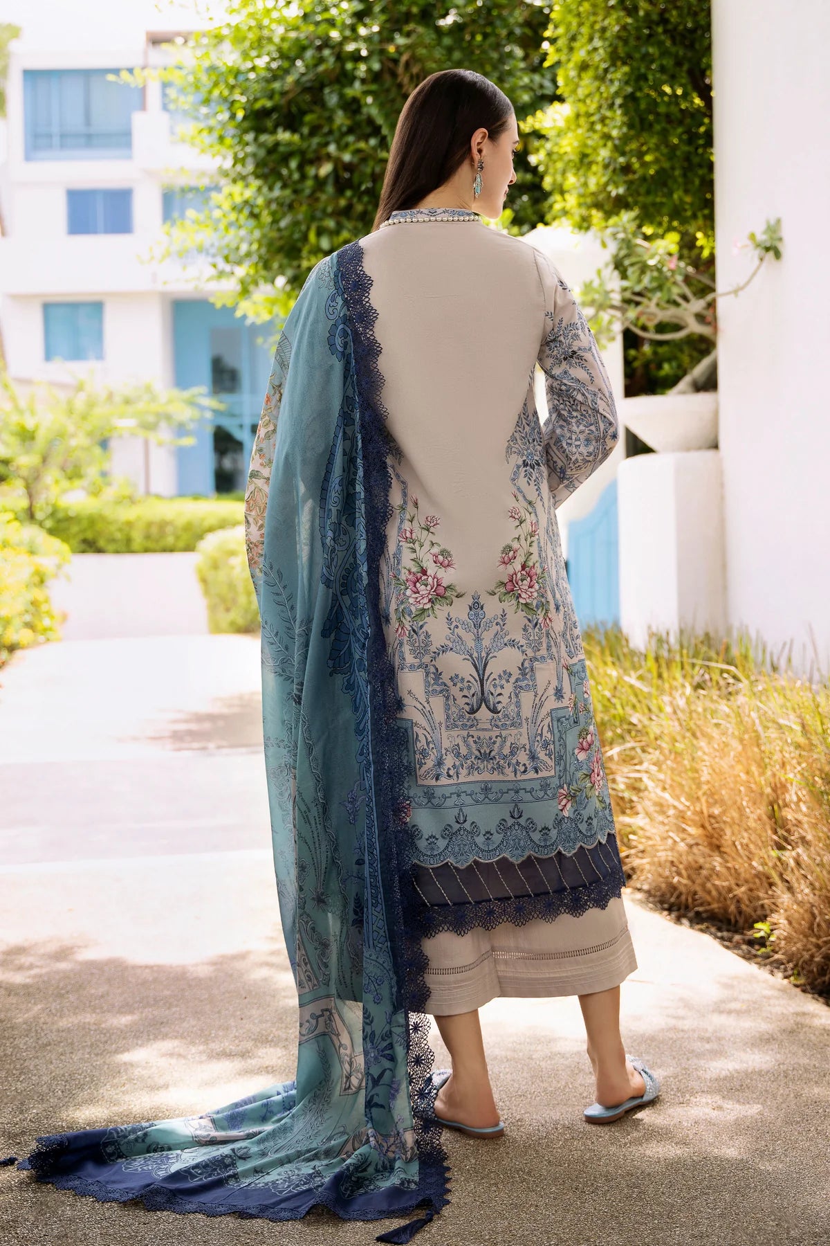 Jade urbane unstitched printed lawn suits - 20647A