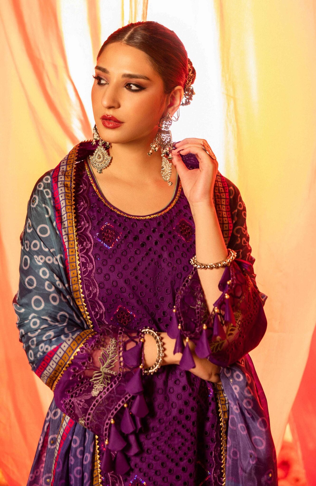 Bandhani unstitched lawn suits by Al zohaib collection 2025 - BTJ-25-09