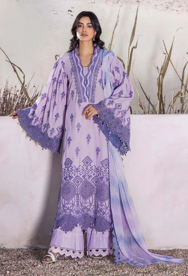 Adan’s Libas Lasserkari unstitched lawn suits 2025 - 3908