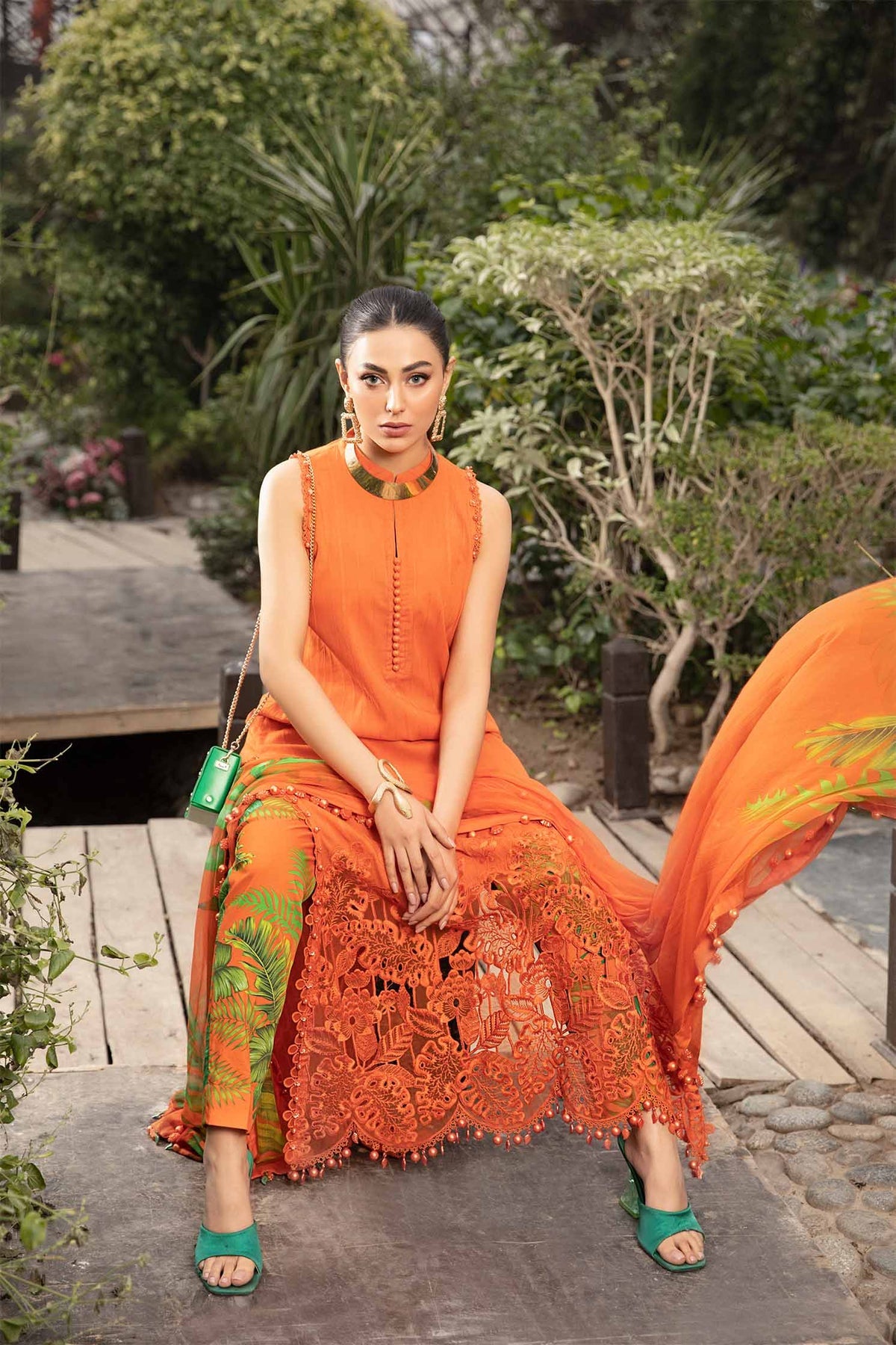 MARIA B M.Prints | Spring Summer Lawn Suits : 2024 | 1A