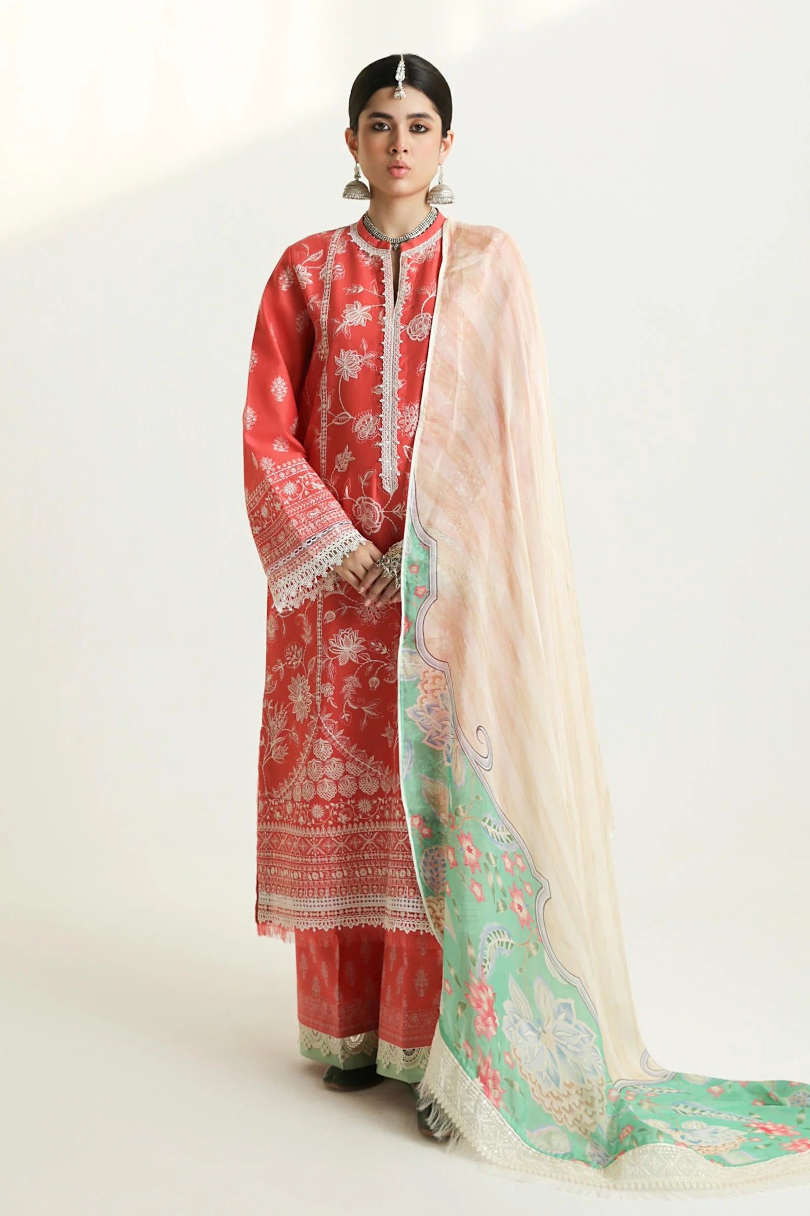 Zara Shahjahan Luxury Lawn Suits | 2024 | MAHI-1A