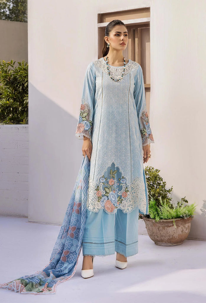 Adan’s libas rumi unstitched schiffli lawn suits 2025-04