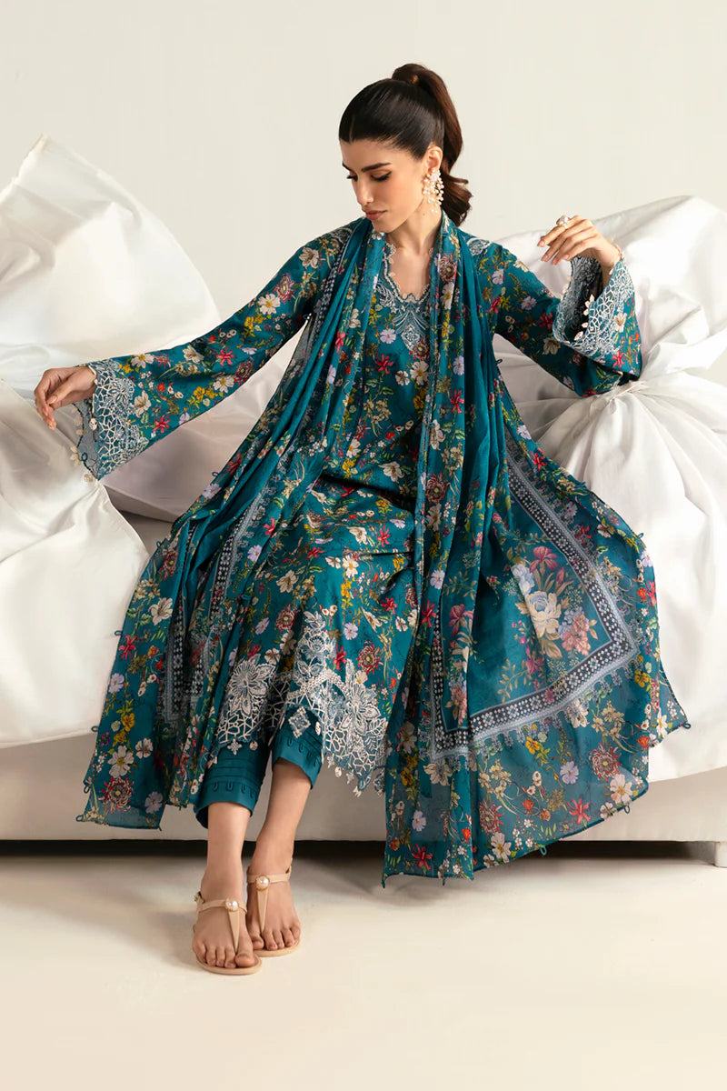 Qalamkar Qprints unstitched lawn suits - 2025 - Faha